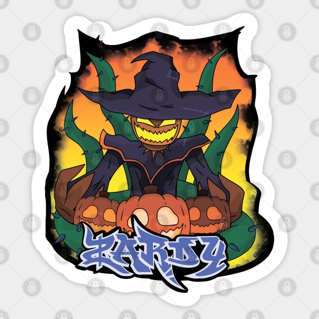 fnf zardy from zardy's maze graffiti with text Sticker by Renovich